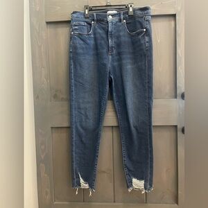 LOFT Women's Skinny Jeans - Dark Blue